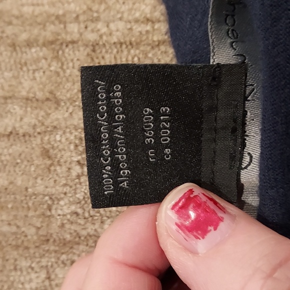 Calvin Klein Jeans Light/ Dark Blue Striped Shirt w/ Rivet and Bead Accents XL - Picture 9 of 13